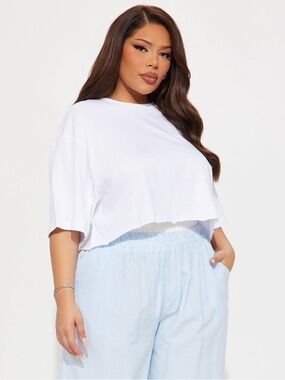 Fashion Nova The Oversized Cropped Tee